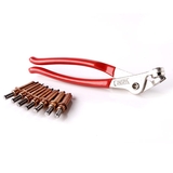 Cleco plier and 10 clecos